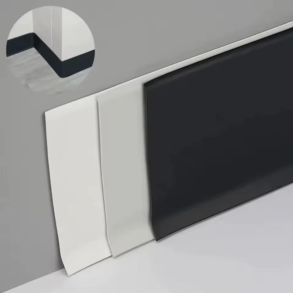 Pvc plint zwart zelfklevend op rol, Neuf, Enlèvement ou Envoi, 250 cm ou plus, Plinthes