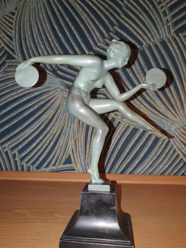 Max Le Verrier en Alexandre-Joseph Derenne - Danse Paienne, Antiquités & Art, Art | Sculptures & Bois, Enlèvement ou Envoi