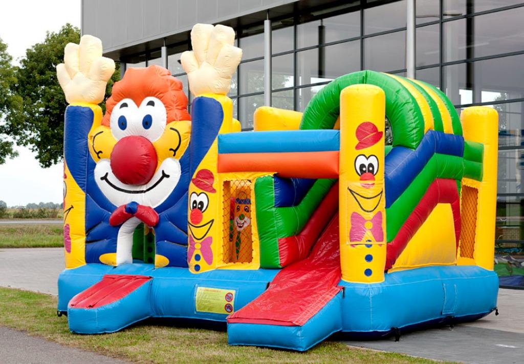Springkasteel Clown multiplay, Hobby en Vrije tijd, Verzenden, Gebruikt, Feestartikel