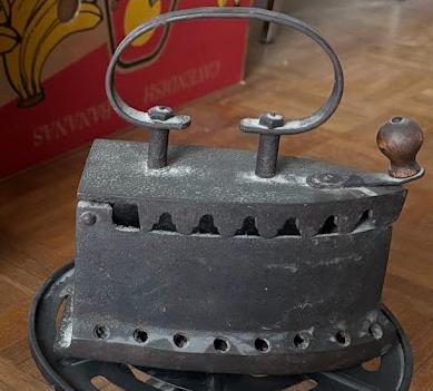 antieke gietijzeren strijkijzer, Antiek en Kunst, Ophalen of Verzenden