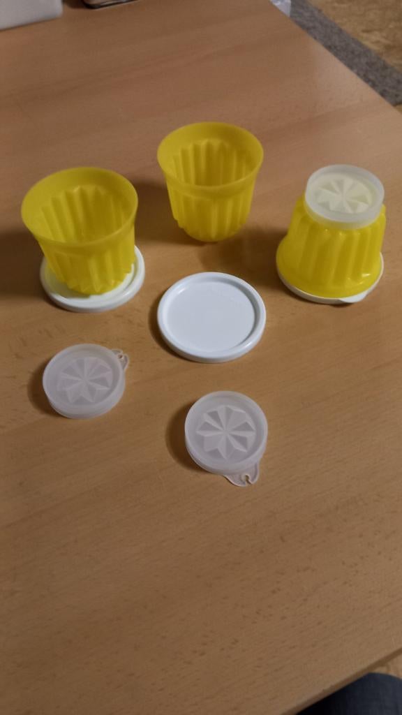 Pots à pouding Tupperware, Enlèvement ou Envoi, Comme neuf, Jaune