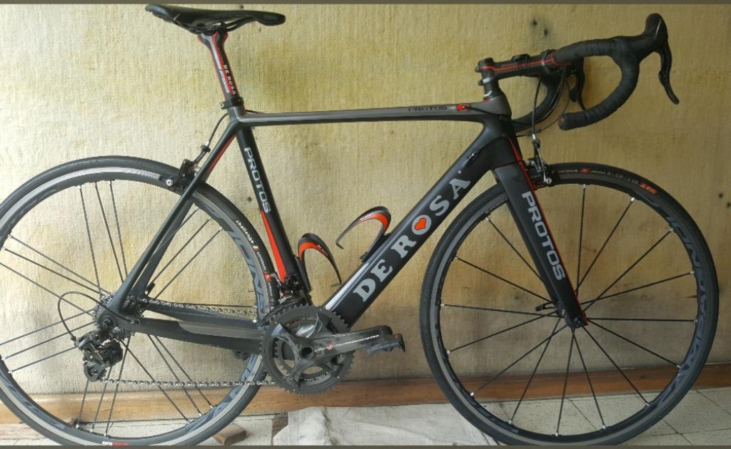 Koersfiets De Rosa Protos Rosso Fluo, Fietsen en Brommers, 10 tot 15 versnellingen, 53 tot 57 cm, Ophalen, Overige merken