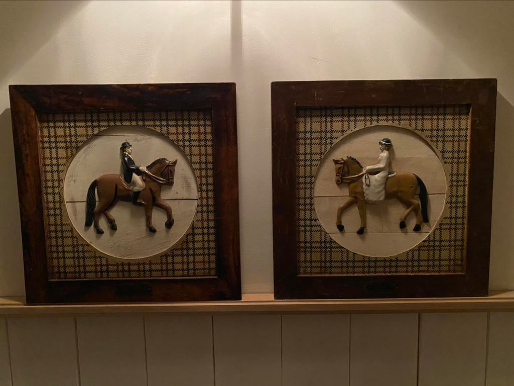 Mooi duo Francois du Gouvieux et Kokkina du Mossel, Huis en Inrichting, Ophalen, Zo goed als nieuw
