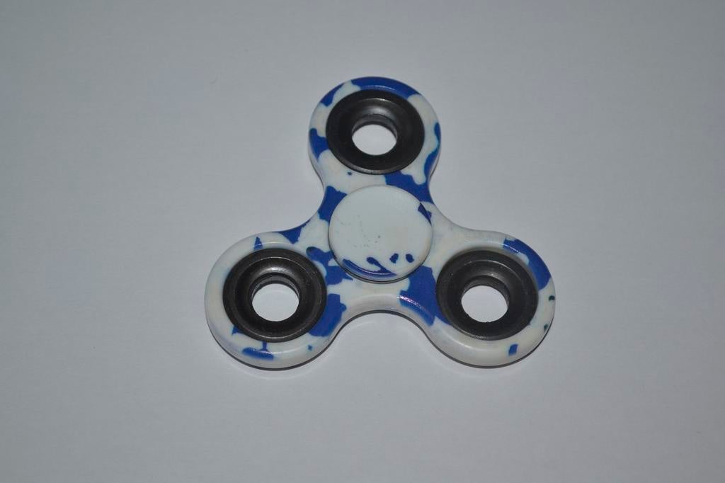 3 X fidget spinner blauw-wit, Ophalen of Verzenden, Nieuw