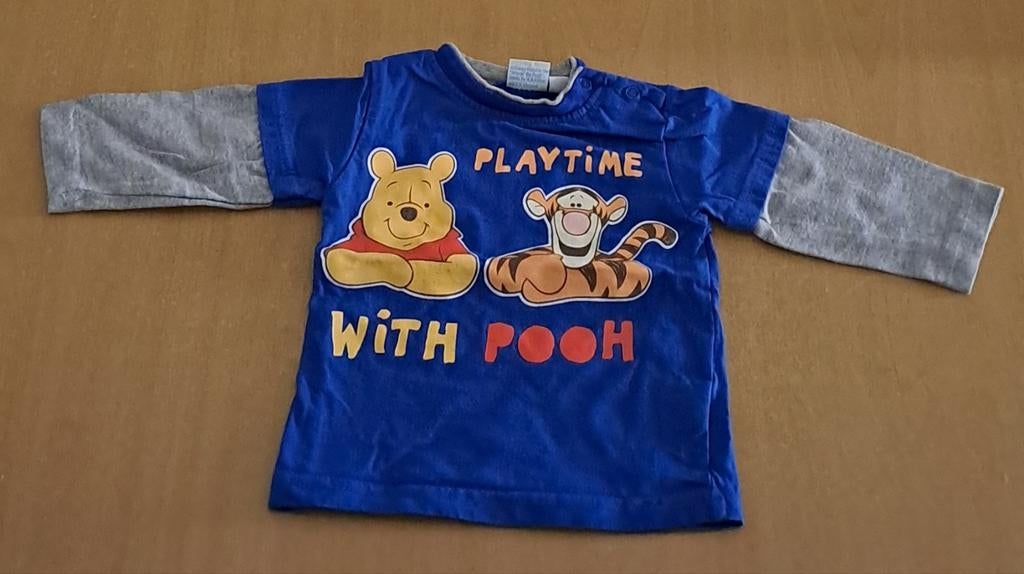 ◇ Winnie the pooh T-shirtje met lange mouwen( maat 62), Disney, Ophalen of Verzenden, Zo goed als nieuw, Jongetje