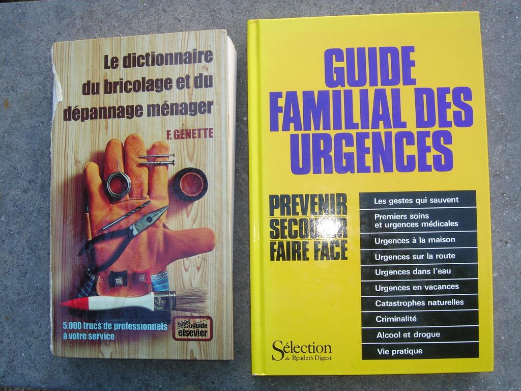 LOT DE 5 LIVRES DE BRICOLAGE + 1 LIVRE URGENCES FAMILIALES, Livres, Enlèvement, Utilisé, Bricolage