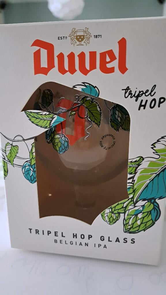 Duvel glas - Tripel Hop, Verzamelen, Biermerken, Ophalen of Verzenden, Nieuw, Glas of Glazen, Duvel