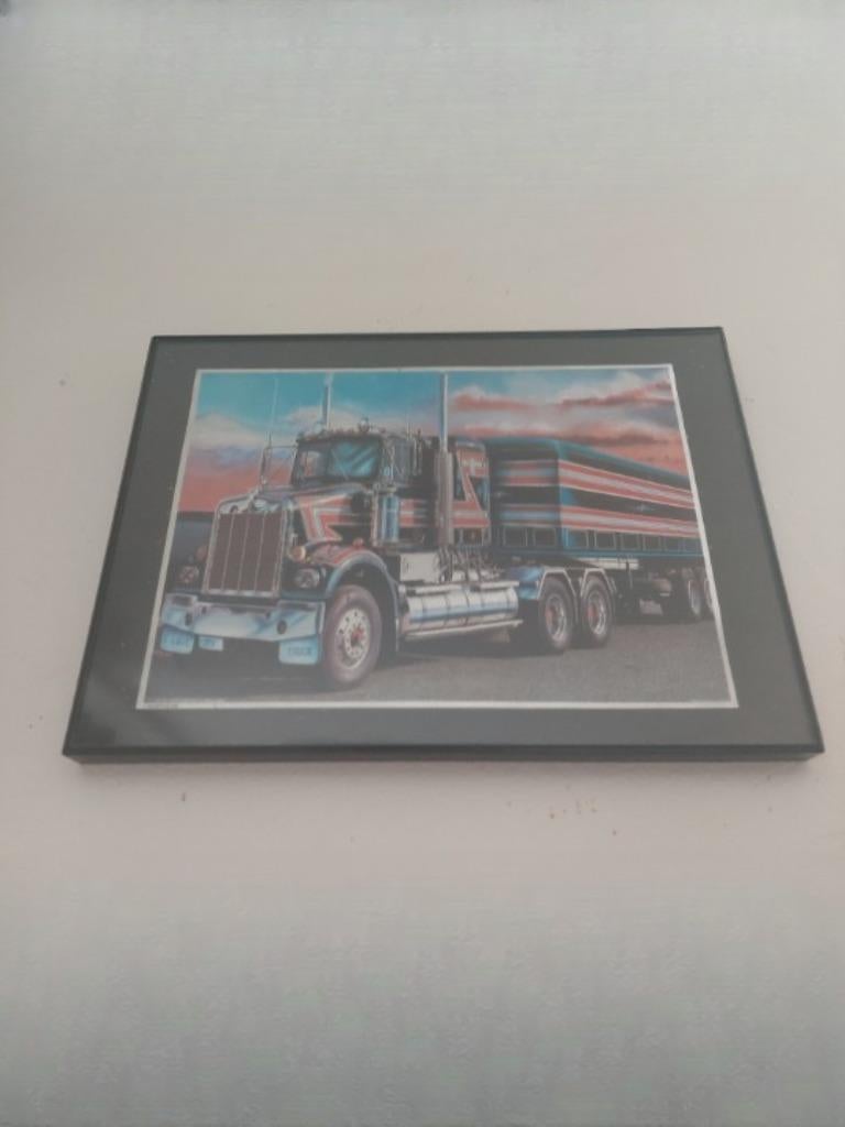 Cadre décoratif camion US – 10 €, Moins de 50 cm, Enlèvement ou Envoi, Synthétique, Utilisé
