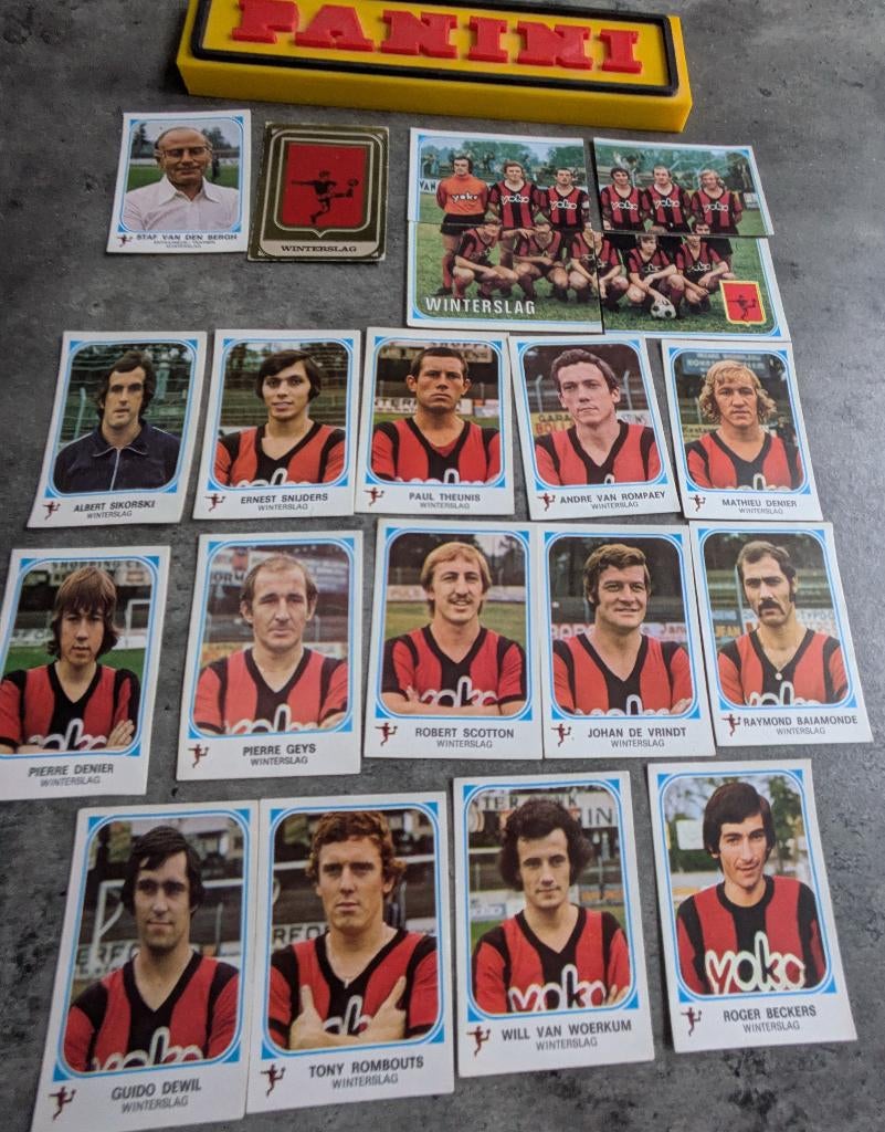 PANINI FOOTBALL 77 WINTERSLAG 20 STICKERS 1977 voetbal, Verzenden, Nieuw
