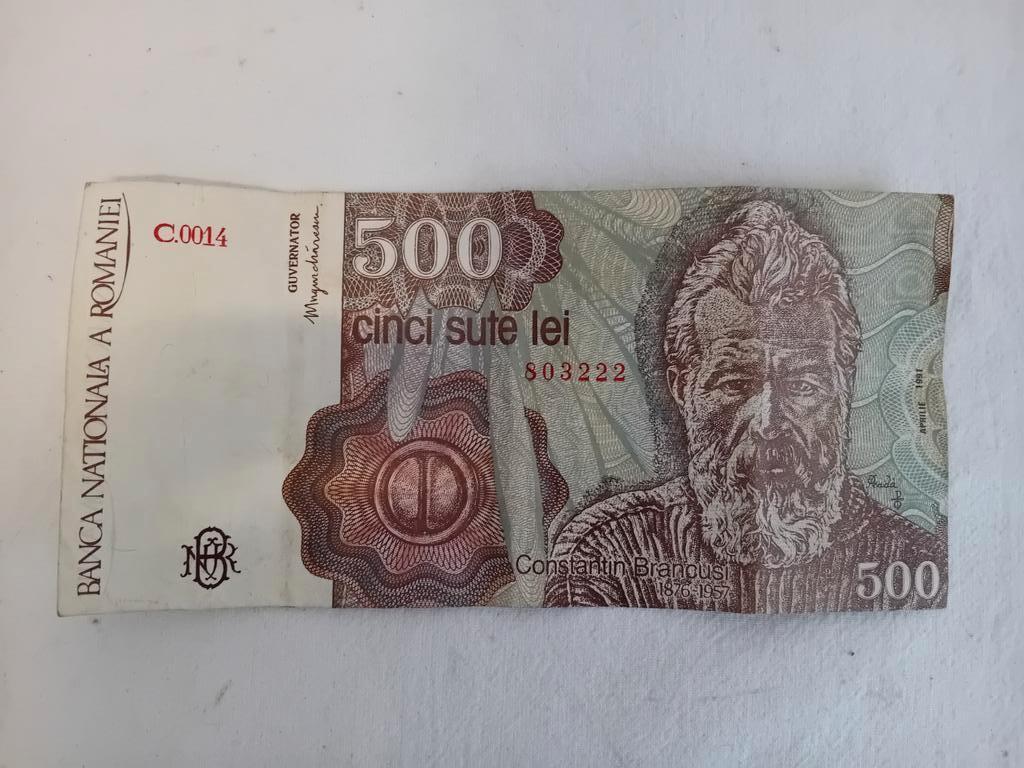 Kaartje voor Roemenië 500 Lei, Postzegels en Munten, Ophalen of Verzenden, Overige landen, Los biljet