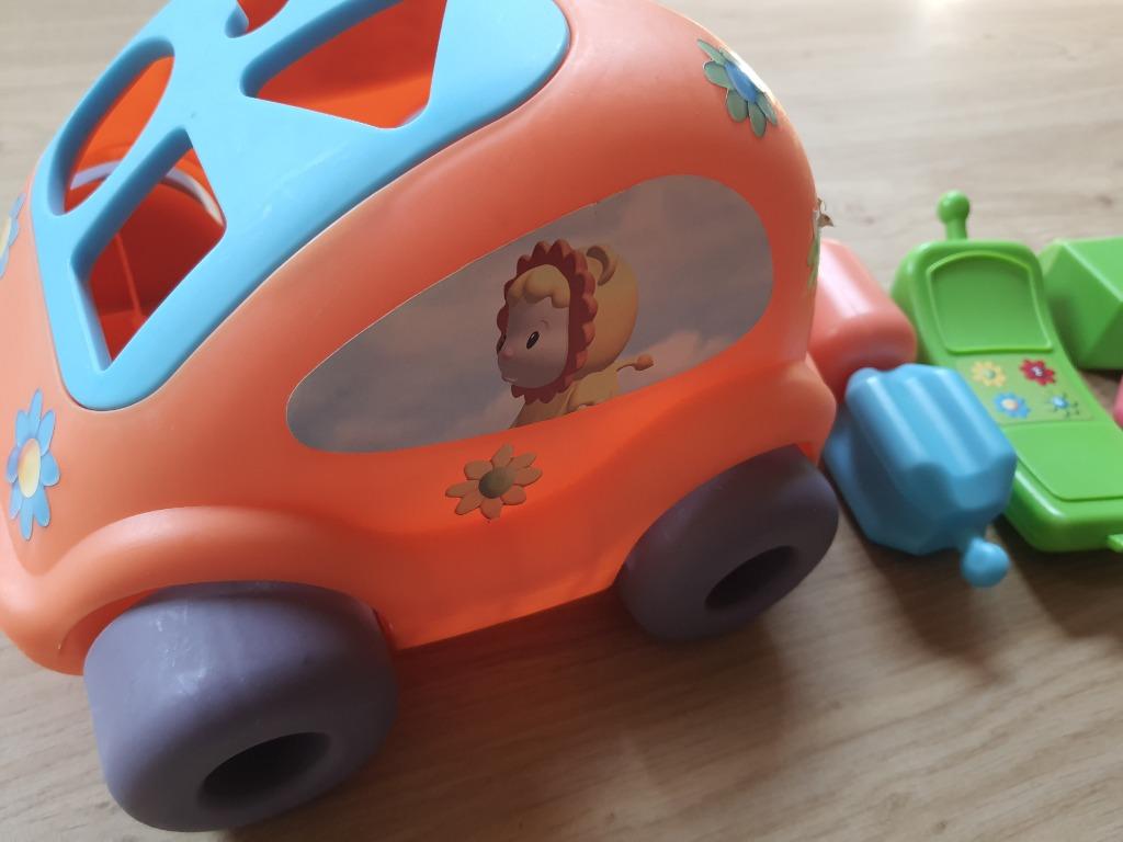 Smoby Cotoons vormenauto oranje, Ophalen, Zo goed als nieuw, Bouwen