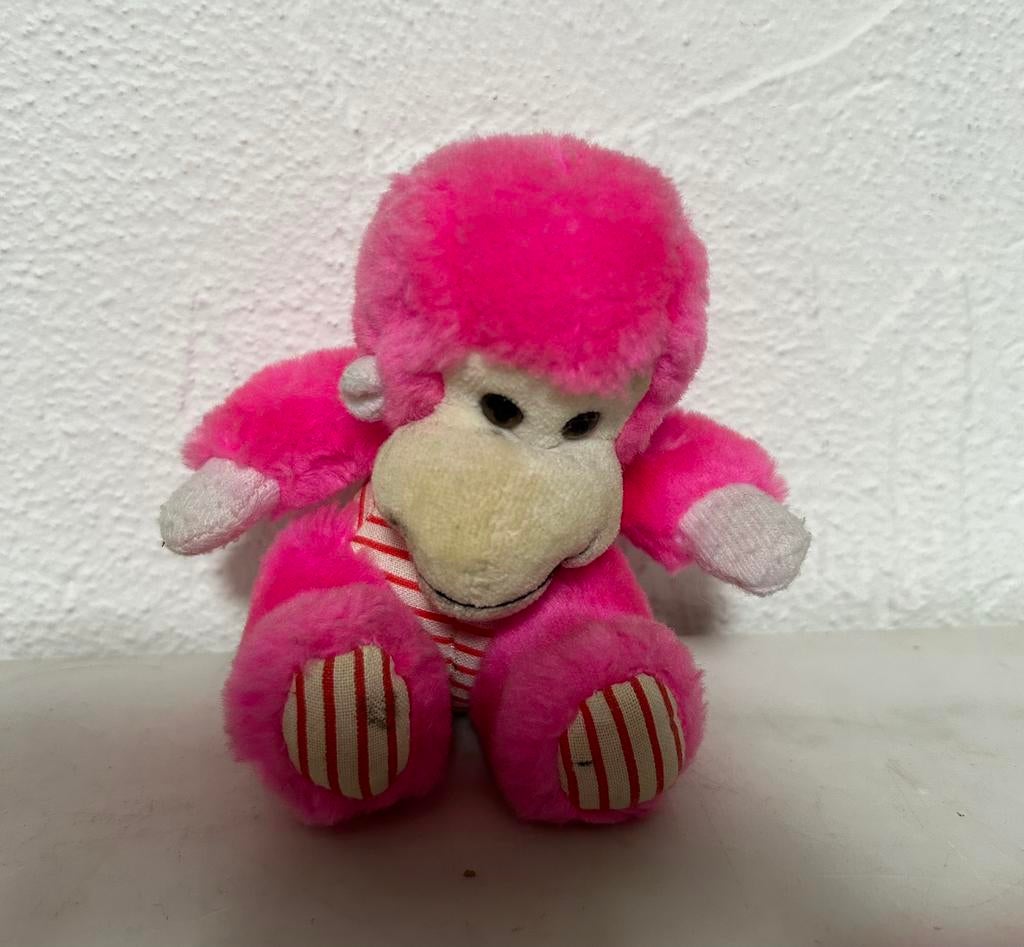 Roze aapje, Kinderen en Baby's, Speelgoed | Knuffels en Pluche, Ophalen of Verzenden, Gebruikt, Overige typen