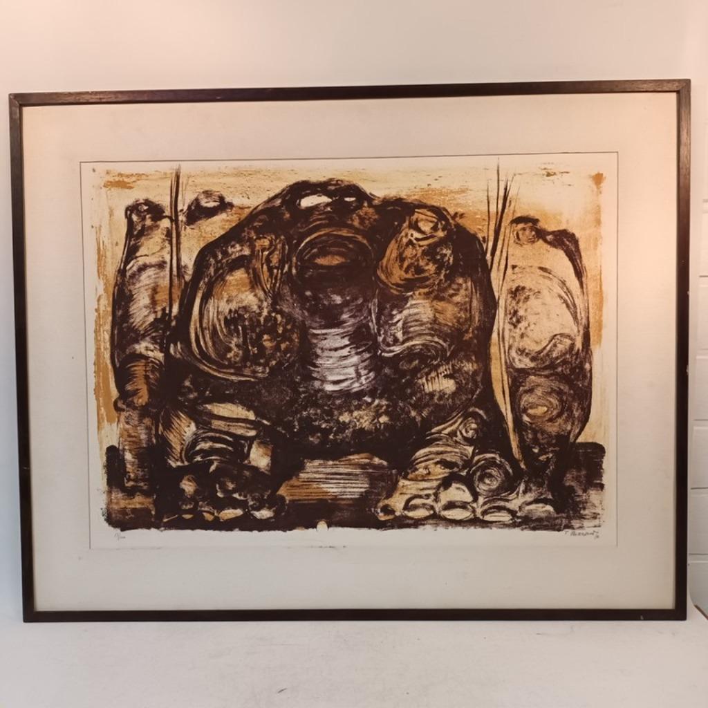 Frans Minnaert (1929-2011) - litho - Compositie, Enlèvement
