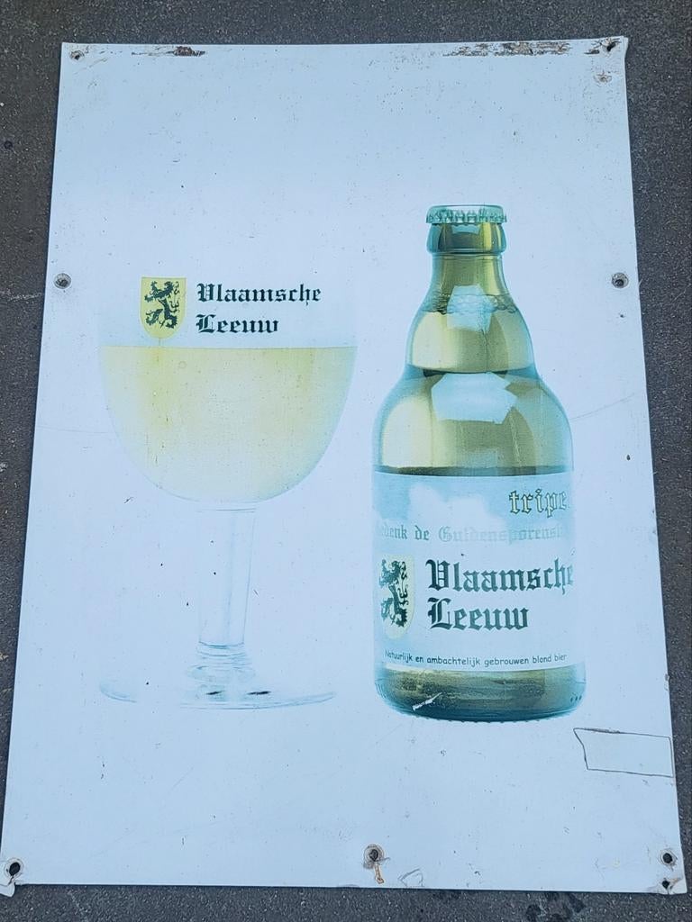 Assiette à bière Vlaamsche Leeuw, Collections, Marques de bière, Enlèvement ou Envoi, Utilisé, Leeuw