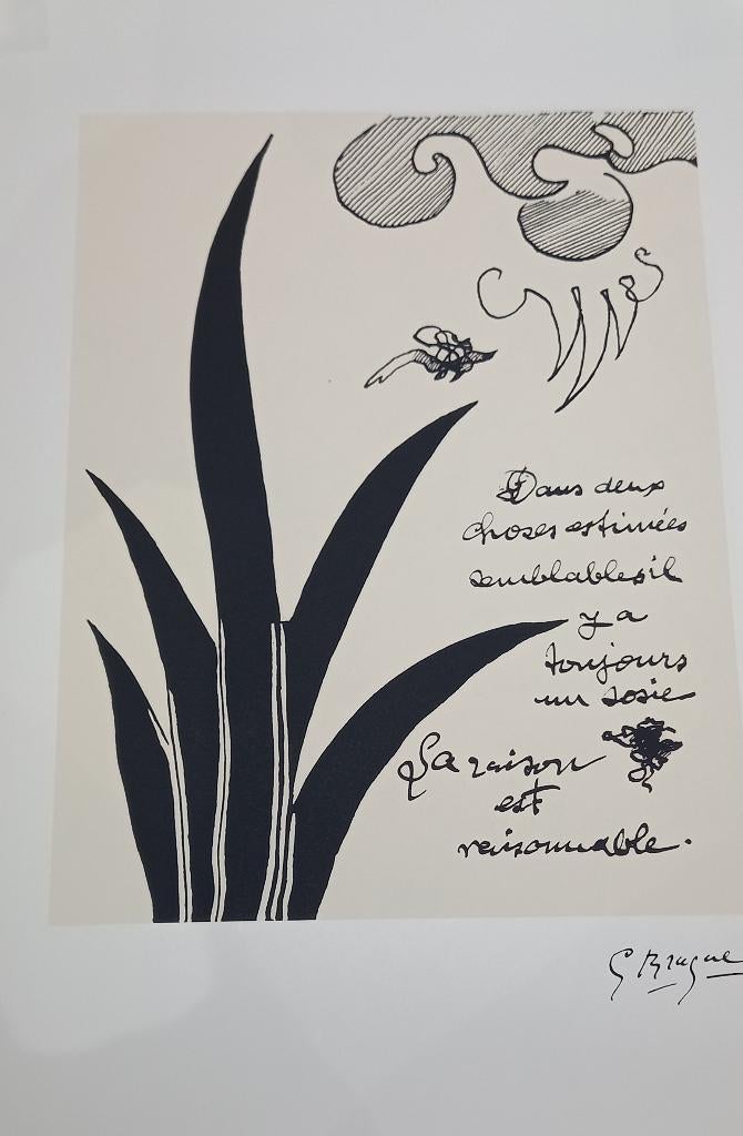 Georges Braque "Dans deux choses", Antiek en Kunst, Kunst | Litho's en Zeefdrukken, Ophalen of Verzenden