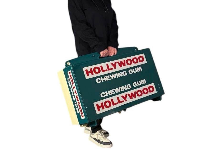XXL Reclame Display Koffer Hollywood Chewing Gum, Verzamelen, Ophalen, Zo goed als nieuw, Gebruiksvoorwerp