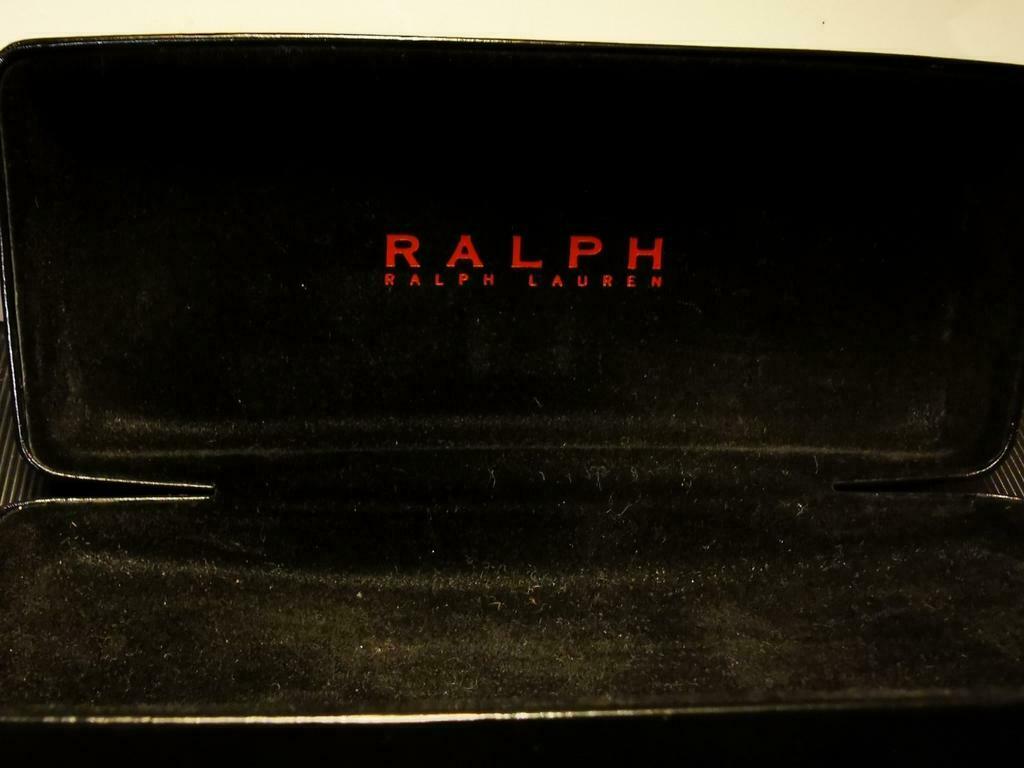 Ralph Lauren bril étui leder met suide binnezijde, Overige merken, Gebruikt, Zwart, Ophalen of Verzenden