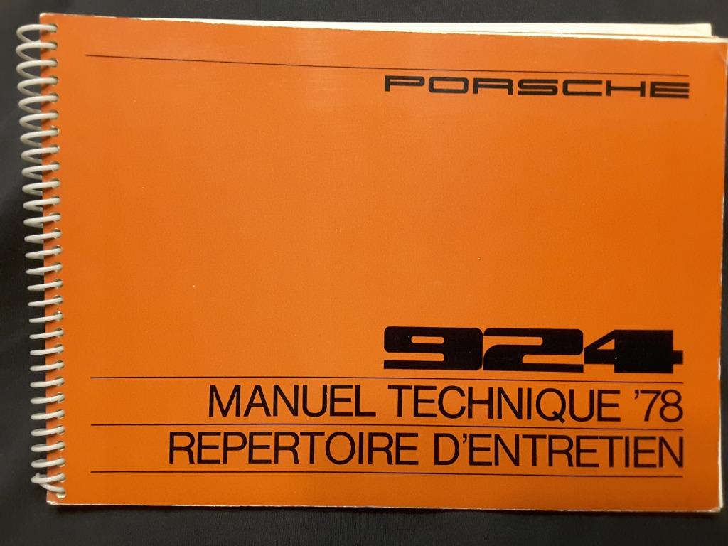 Handleiding Porsche 924, 1978, Franstalig., Enlèvement ou Envoi