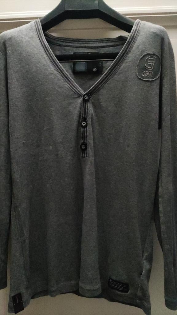 Gstar raw grey T-shirt, long sleeves, XL, Ophalen of Verzenden, Zo goed als nieuw
