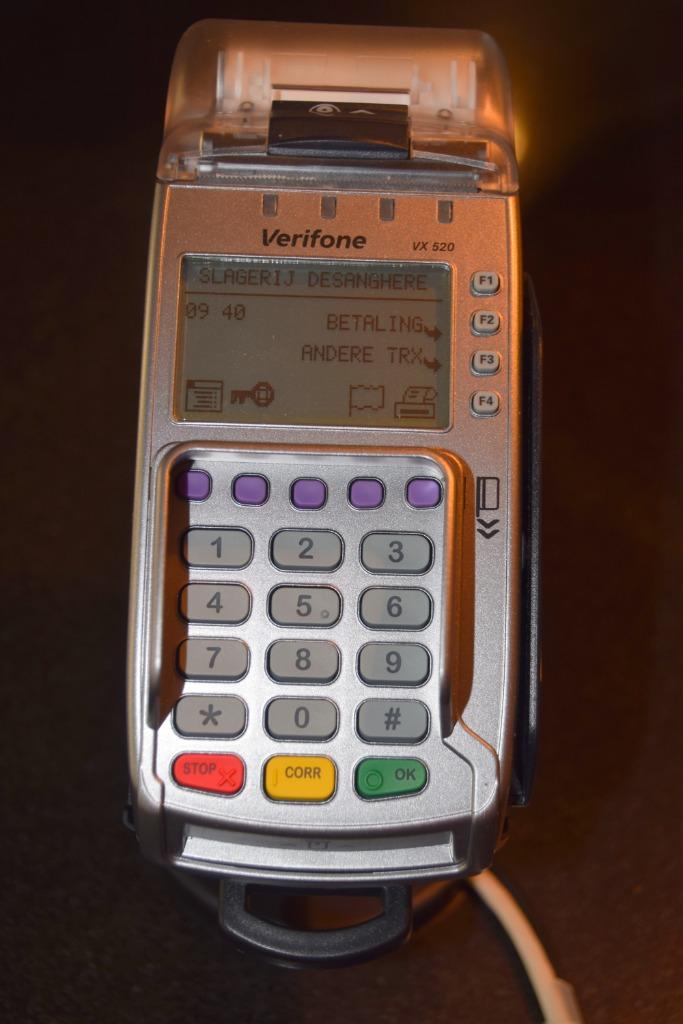 bankcontacttoestel (betaalterminal) Vx520 betaalterminal, Ophalen, Zo goed als nieuw