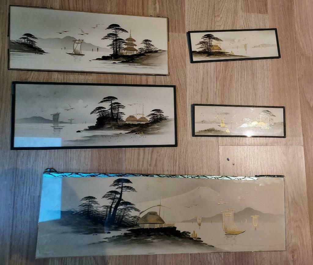 5 Chinese antieke schilderwerkjes, Enlèvement ou Envoi