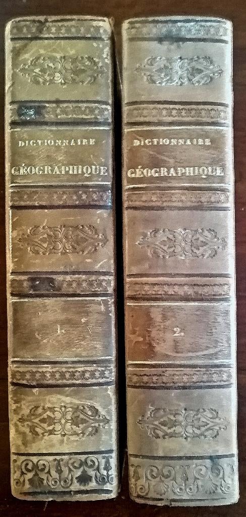 Dictionnaire Géographique Universel Brussel, 1837 2 delen, Antiek en Kunst, Antiek | Boeken en Manuscripten, Ophalen of Verzenden