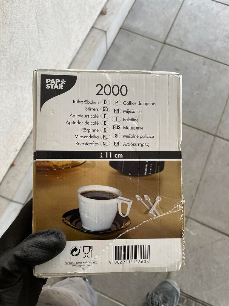 Roerstaafjes – 2000 stuks – 11 cm (Papstar), Huis en Inrichting, Keuken | Bestek, Ophalen of Verzenden