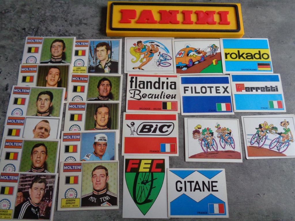 Autocollants de cyclisme PANINI SPRINT 72 de 1972 22x divers, Envoi