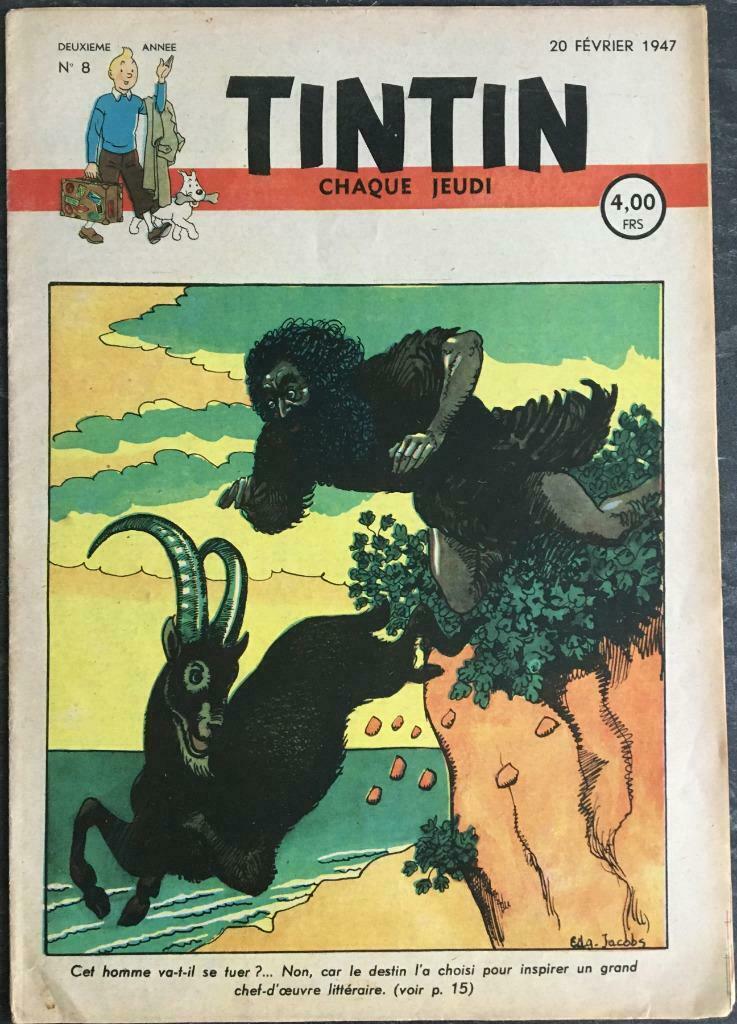 Journal Tintin - 2ème année n 8 (1947), Livres, Enlèvement ou Envoi