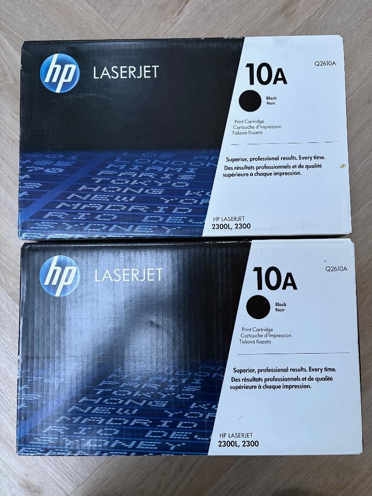 2 toners HP Q2610A (HP 10A) originaux pour HP 2300L-2300, Enlèvement ou Envoi, Neuf, Toner, HP ORIGINAL
