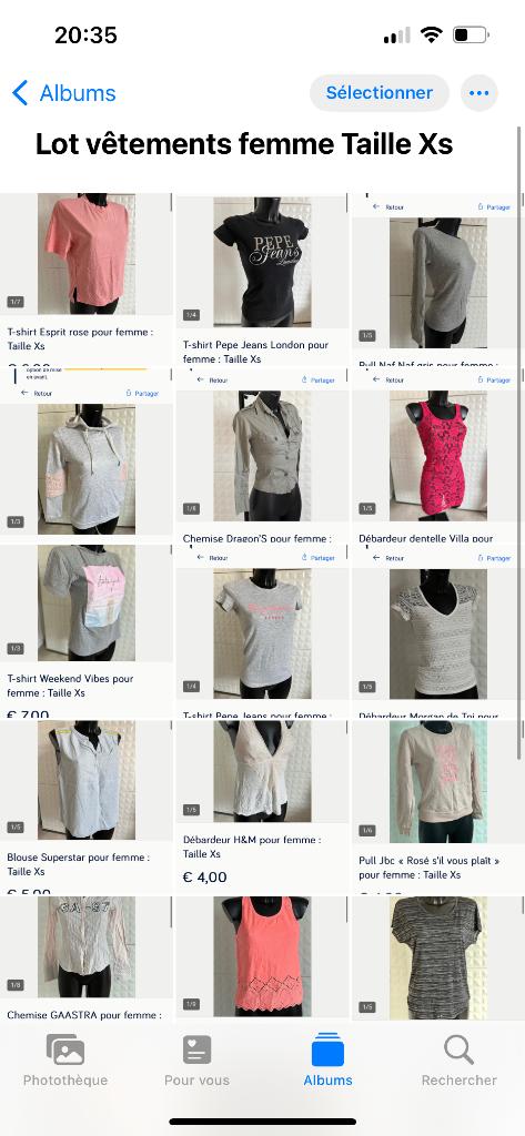 Énorme lot de 18 vêtements pour femme : Taille Xs, Ophalen of Verzenden, Zo goed als nieuw