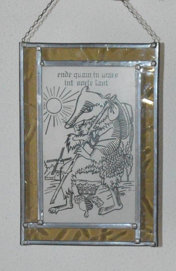 Fenêtre en verre 30 x 20 cm Reynaert le renard, Enlèvement ou Envoi