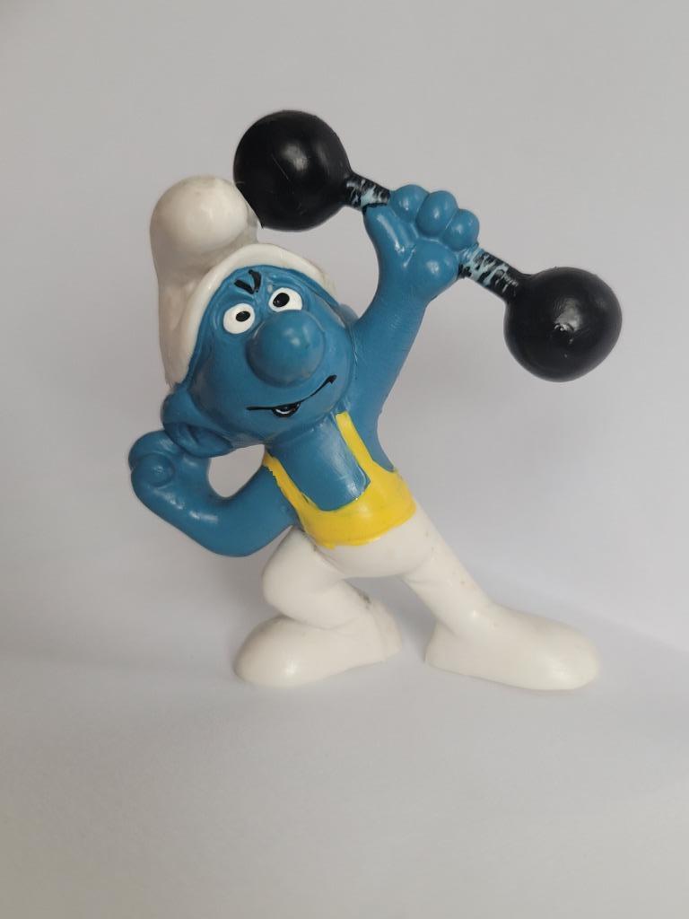 Smurfenbeeldje – 20020 Turnstersmurf (1972), Ophalen of Verzenden, Gebruikt, Potige Smurf, Poppetje, Figuurtje of Knuffel