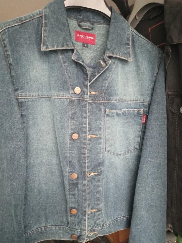 Korte jeansjas Gant USA - NIEUWSTAAT, Kleding | Heren, Ophalen of Verzenden, Zo goed als nieuw, Gant, Maat 48/50 (M)