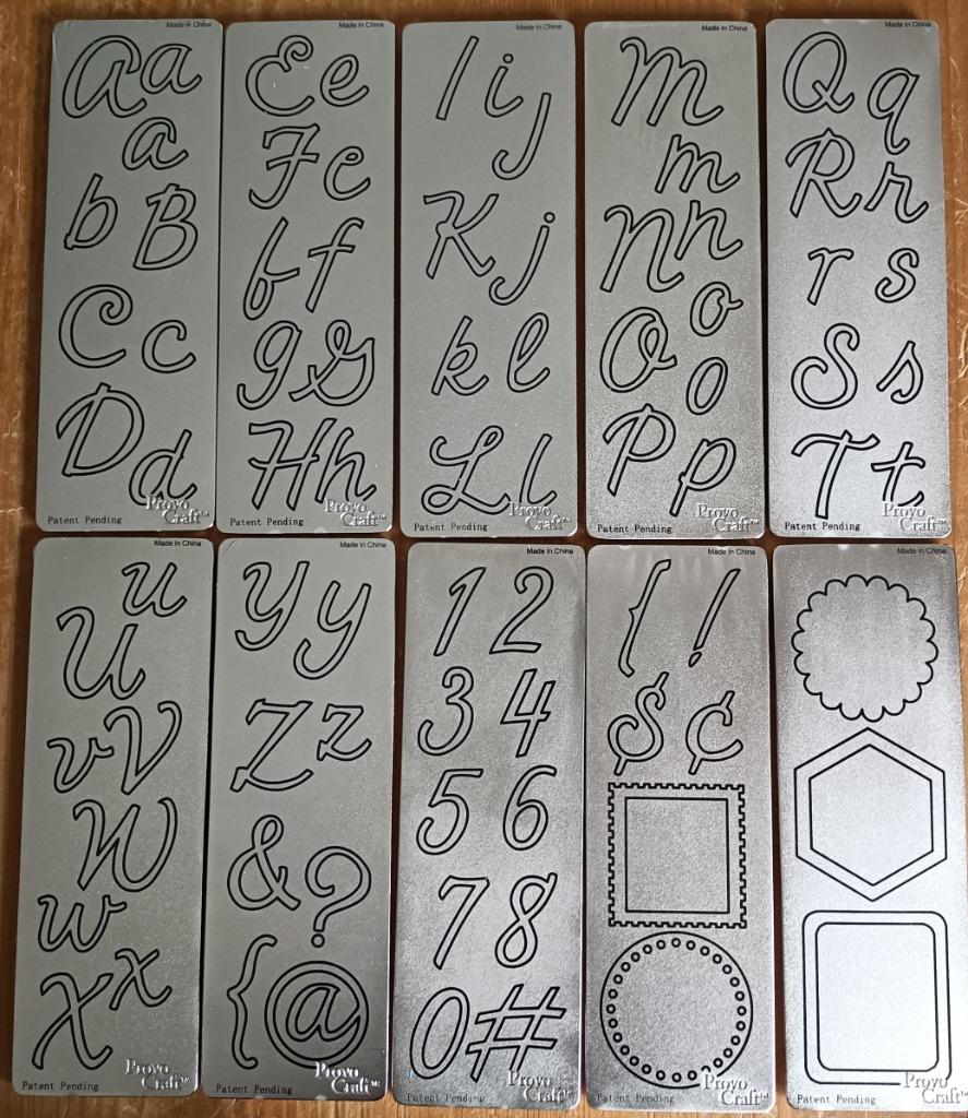 Die cuts Alfabet - mallen voor snijmachines - Provo craft, Ophalen of Verzenden, Zo goed als nieuw, Frame of Mal, Overige merken