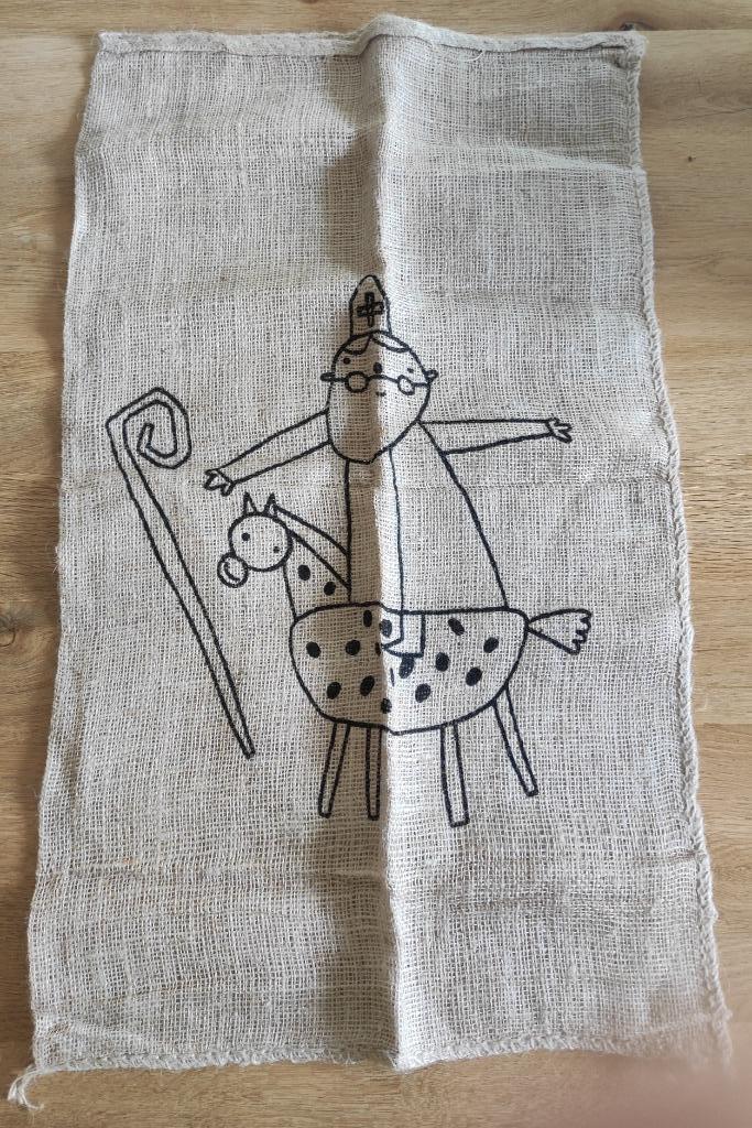 Jute zak Sinterklaas - 85 cm lang, 48 cm breed, Diversen, Sinterklaas, Ophalen, Nieuw