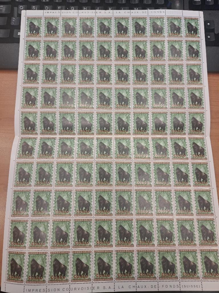 Belgische Congo-postzegel, Postzegels en Munten, Ophalen of Verzenden, Overige landen, Postfris