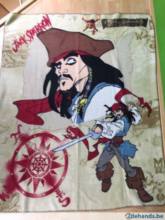 fleece deken Pirates of the Caribbean Disney 120 x 160, Ophalen of Verzenden, Gebruikt