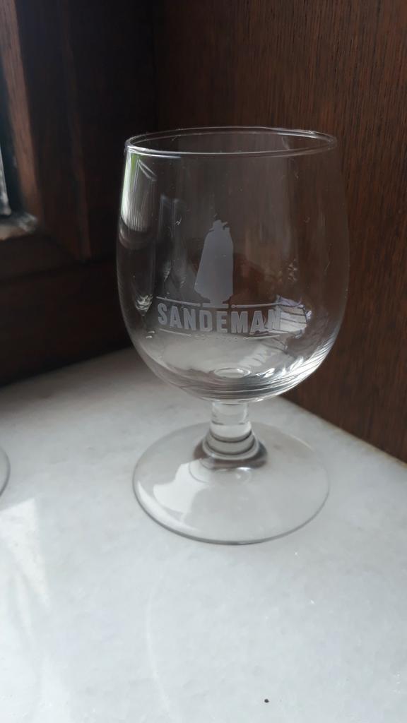 4 glazen Sandeman, 3 euro voor de 4, Ophalen, Zo goed als nieuw, Overige typen