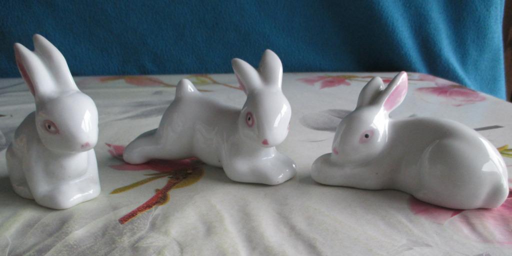 pasen decoratie 3 konijntjes, Ophalen of Verzenden, Nieuw