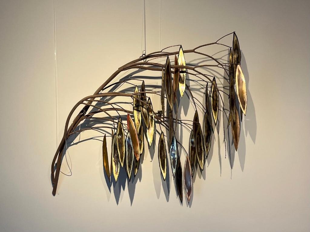 C. Jeré - Vintage wandsculptuur met takken en bladeren, Ophalen, Zo goed als nieuw