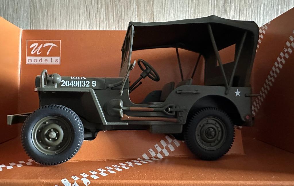 Jeep 1/18 de Willy, Enlèvement ou Envoi, Comme neuf, Voitures