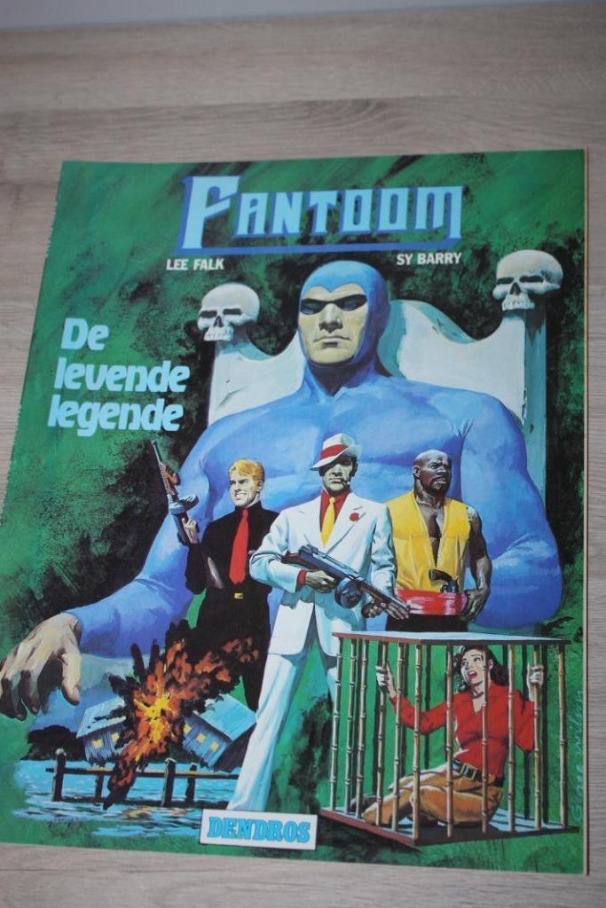 strip Fantom , De levende legende , 1e druk 1982, Enlèvement ou Envoi, Une BD, Lee Falk / Sy Barry, Comme neuf