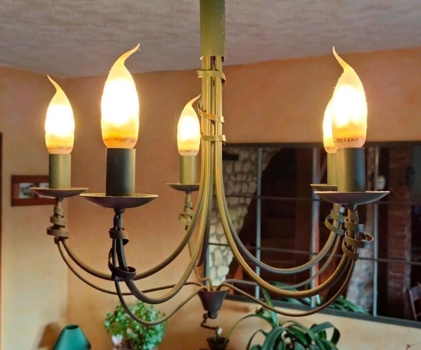 2 Kroonluchters te koop [1x 3 takken & 1x 5 takken], Huis en Inrichting, Lampen | Hanglampen, Ophalen of Verzenden, Zo goed als nieuw
