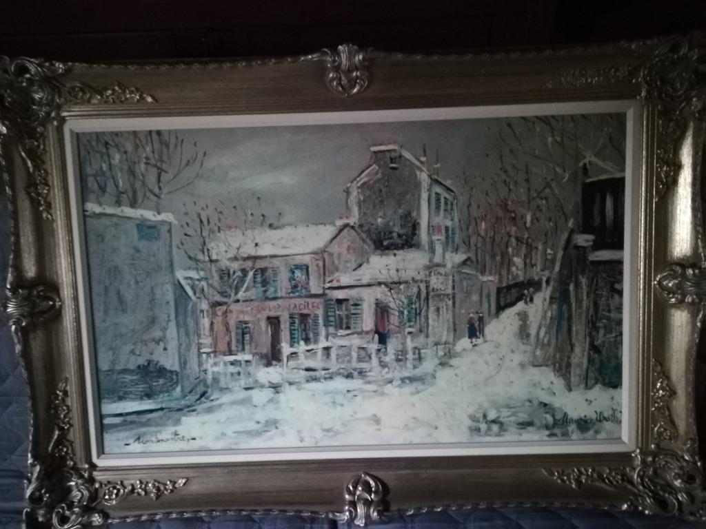 Een reproductie? naar een werk van Maurice Utillo, Antiek en Kunst, Curiosa en Brocante, Ophalen