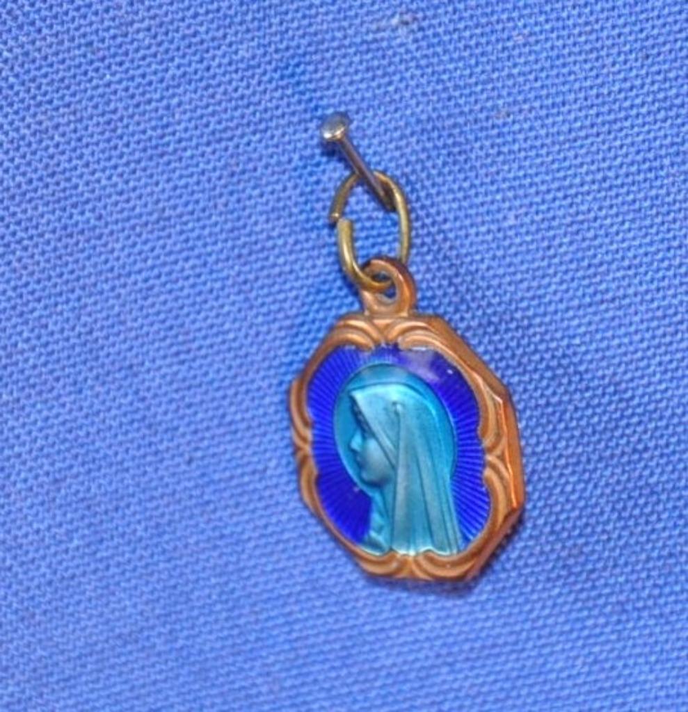medaille religieuse hexagonale vierge double face, Enlèvement ou Envoi, Utilisé, Bijoux, Christianisme | Catholique