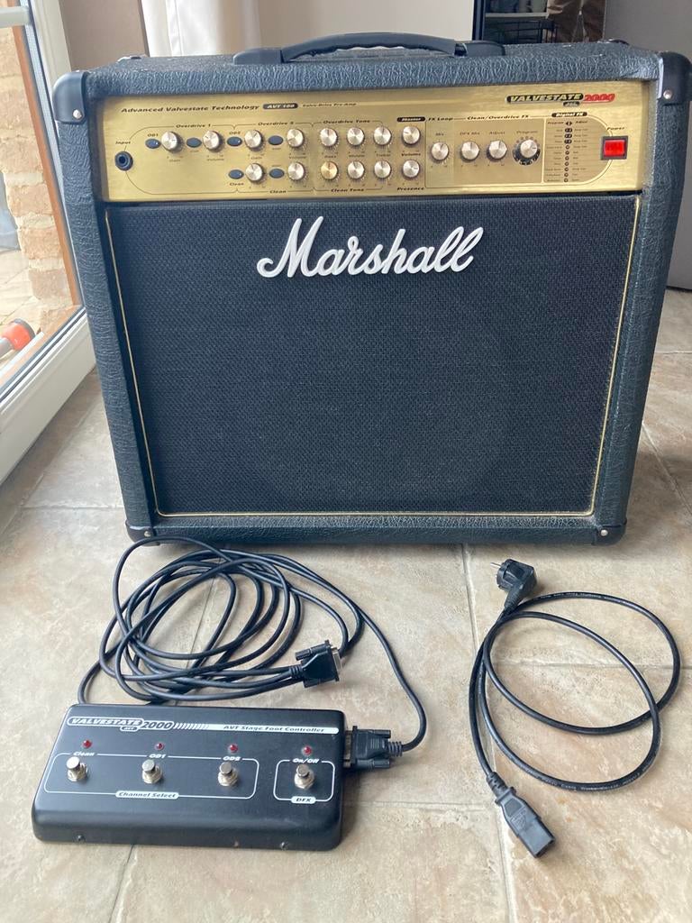 Marshall valvestate 2000, avt100 versterker + bijbehorende, Enlèvement, Utilisé, Guitare