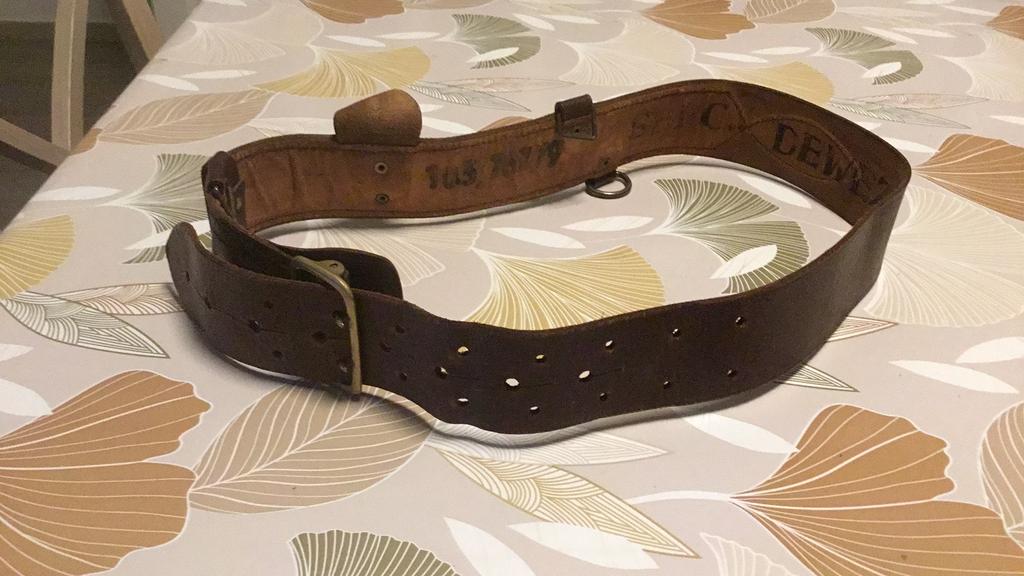 Ceinture militaire en cuir, Envoi, Armée de terre