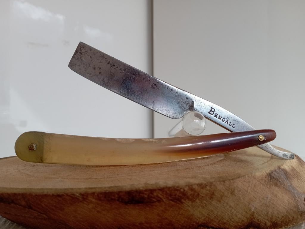 Oude open scheermessen van Bengall, Antiek en Kunst, Ophalen of Verzenden