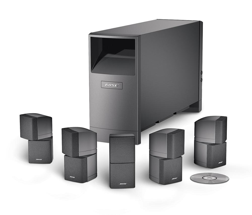 Bose Acoustimass 15 Series 2-systeem met 6 dubbele kubussen, Ophalen, Zo goed als nieuw, Complete surroundset, Bose